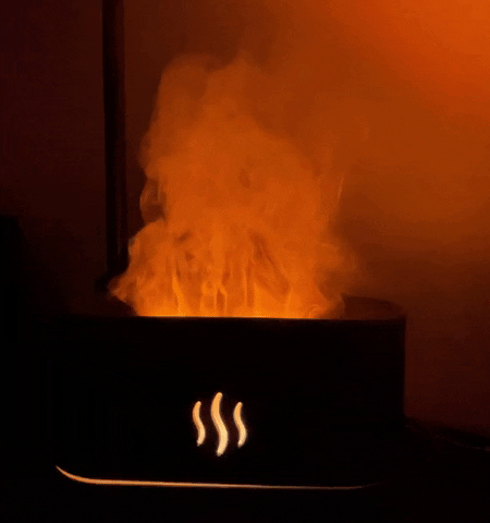 Flame Mist Aroma Diffuser – 3D Fire Effect Cool Mist Humidifier for Relaxing Sleep & Home Décor