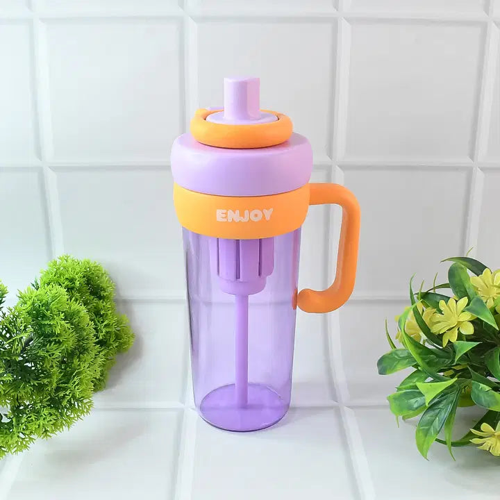 Premium BPA-Free Infuser Water Bottle 600ML with Straw & Handle