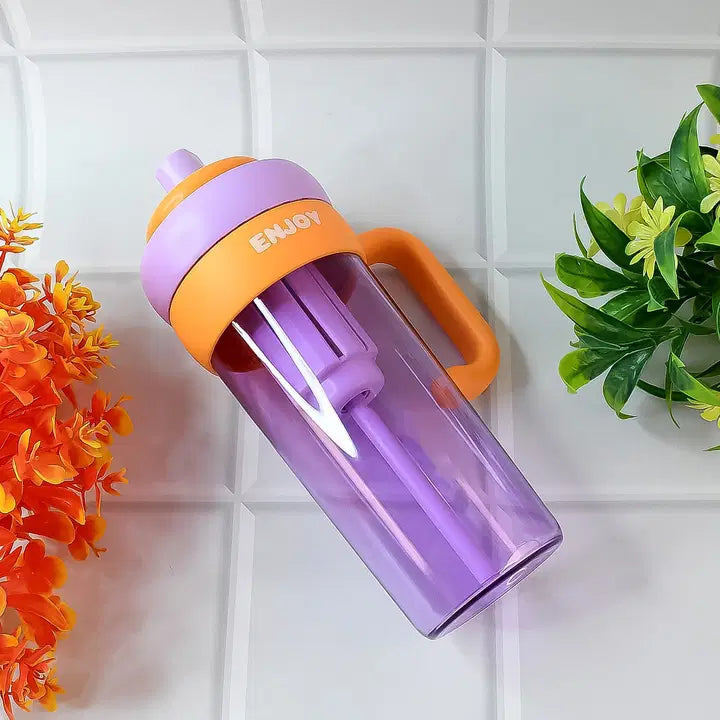 Premium BPA-Free Infuser Water Bottle 600ML with Straw & Handle