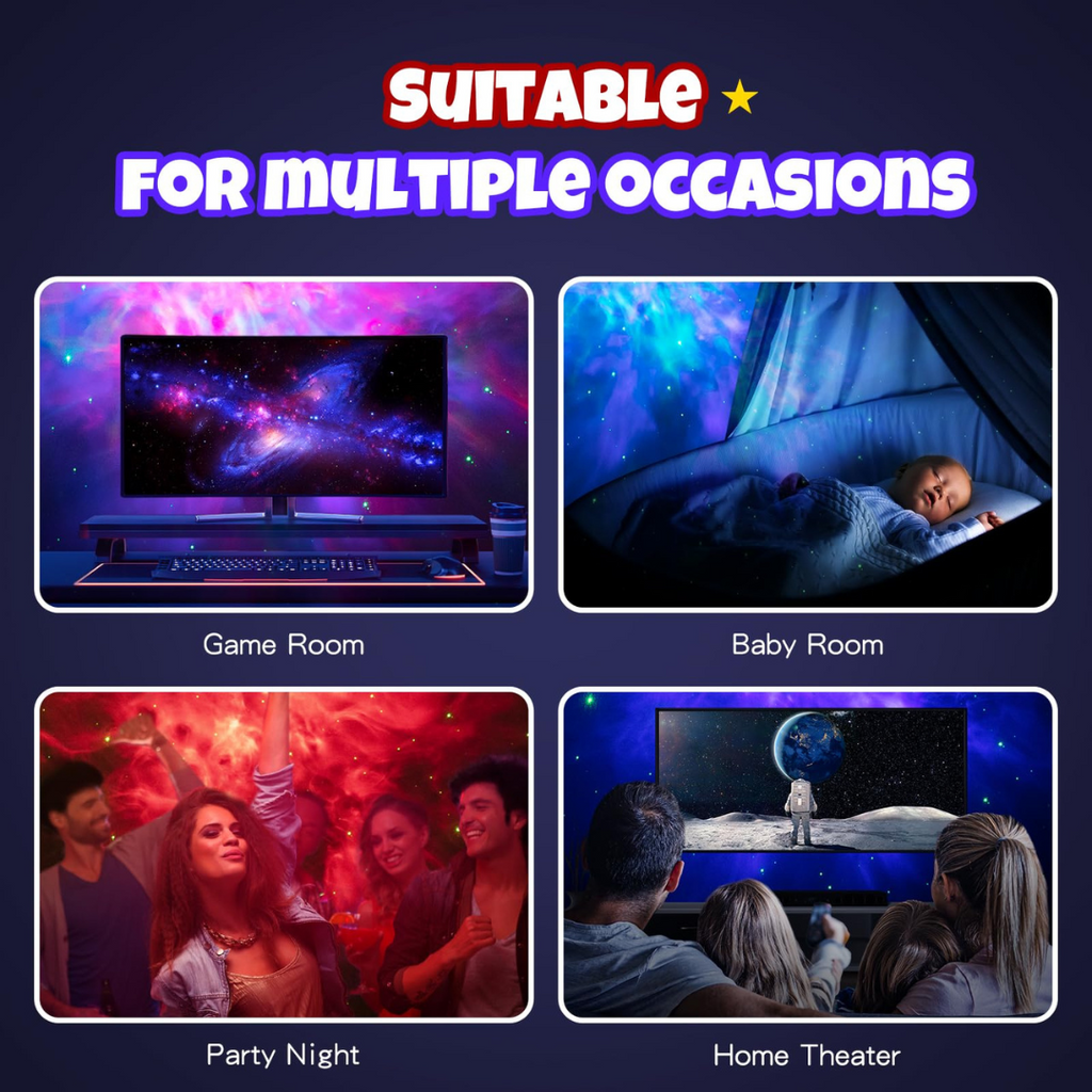 Astronaut Star Projector Night Light