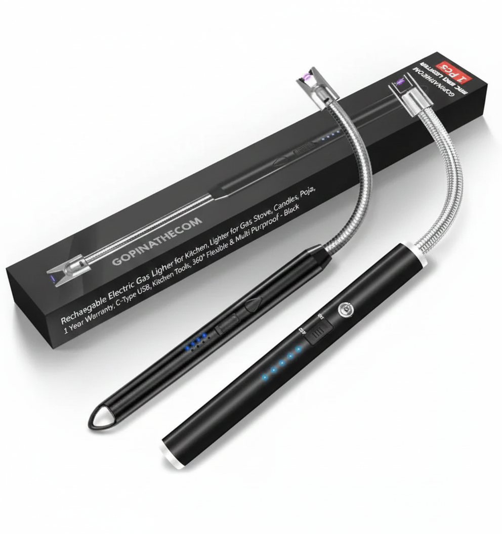 Rechargeable Electric Arc Lighter with 360° Flexible Neck