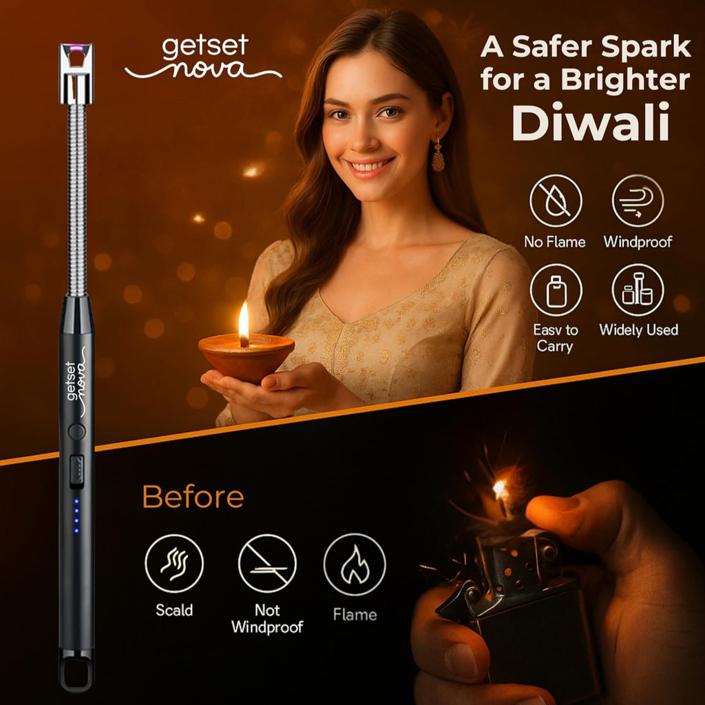 Rechargeable Electric Arc Lighter with 360° Flexible Neck